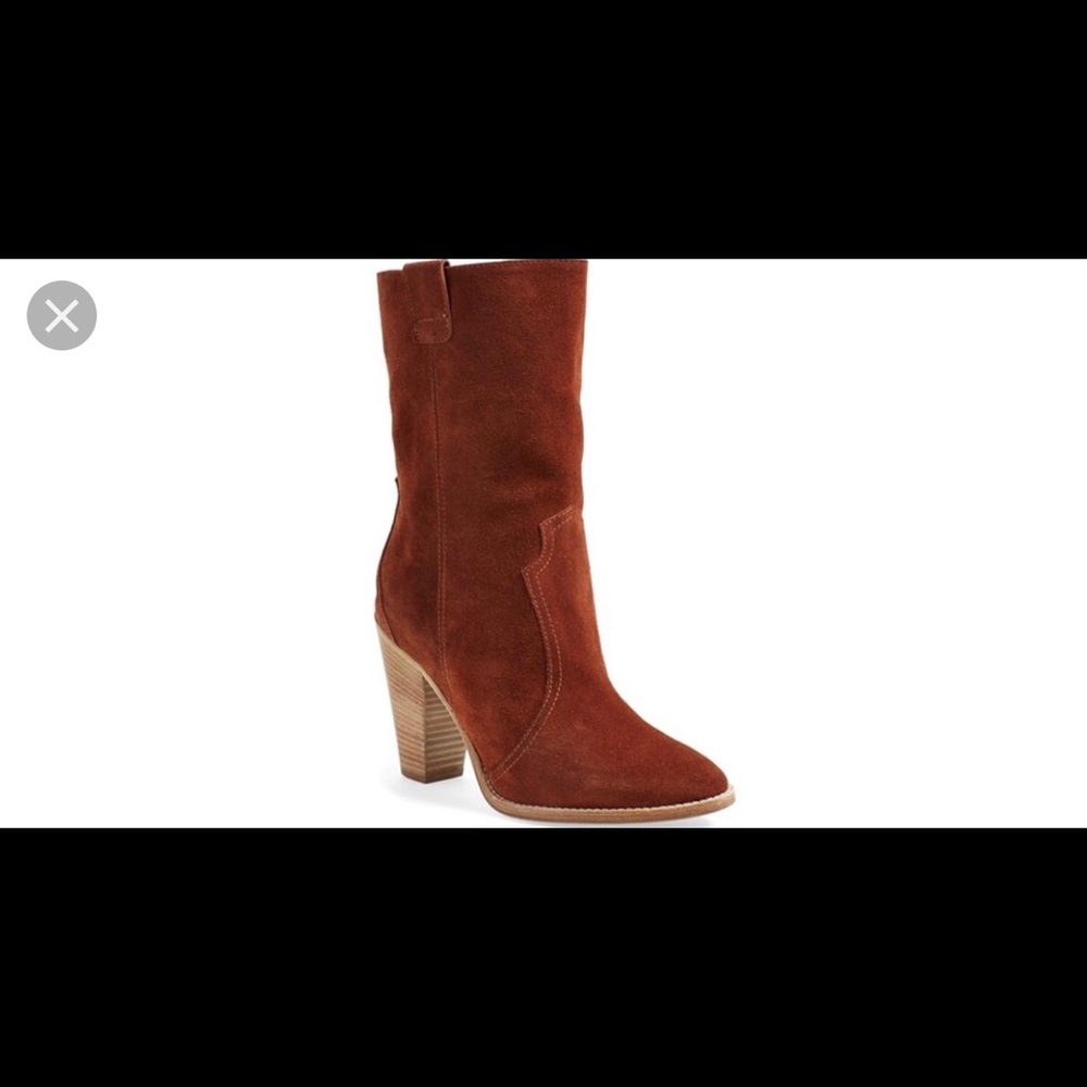 Aquatalia suede heeled boots